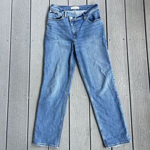 Abercrombie & Fitch The 90's Straight Ultra High Rise Blue Jeans-Size 6S